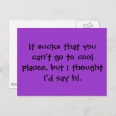 最低は行けないカッコいいけど… ポストカード (正面/裏面)