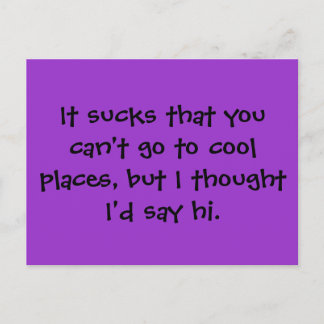 最低は行けないカッコいいけど… ポストカード