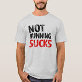 最低を走らないこと、おもしろいなメンズランナーのワイシャツ Tシャツ (正面)