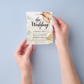 最低予算の熱帯パンパスグラスはっきりした結婚ズ チラシ (手)