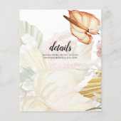 最低予算の熱帯パンパスグラスはっきりした結婚ズ チラシ (裏面)