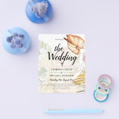 最低予算の熱帯パンパスグラスはっきりした結婚ズ チラシ (シングル)