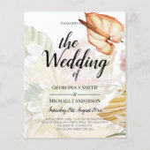 最低予算の熱帯パンパスグラスはっきりした結婚ズ チラシ