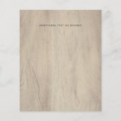 最低予算の素朴山々の結婚式の招待フライ チラシ (裏面)