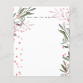 最低予算の素朴山々の結婚式の招待フライ チラシ (裏面)