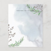 最低予算の素朴山の結婚式の招待 チラシ (裏面)