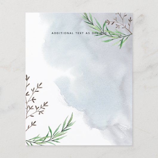 最低予算の素朴山の結婚式の招待 チラシ (裏面)