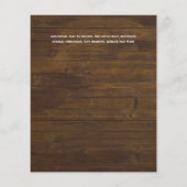 最低予算の結婚チラシ素朴ロセゴールド チラシ (裏面)