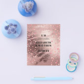 最低予算の結婚チラシRosegold Metallic チラシ (シングル)