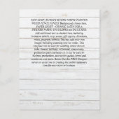 最低予算ピンクのバラのフローラ結婚式の招待 チラシ (裏面)