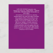 最低予算モダン文字はっきりした結婚式招待状 チラシ (裏面)