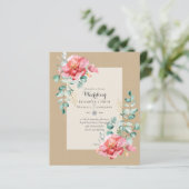 最低予算レッドフローラユーカリ結婚式の招待 (スタンド正面)