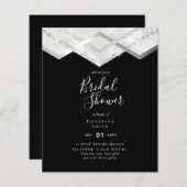 最低予算結婚ズフライヤー招待状グラムデコシック (正面/裏面)