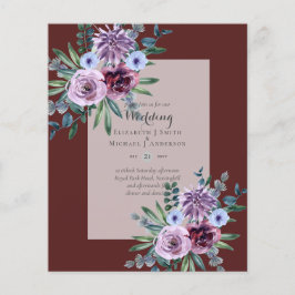 最低予算結婚式招待状プラムフローラ チラシ