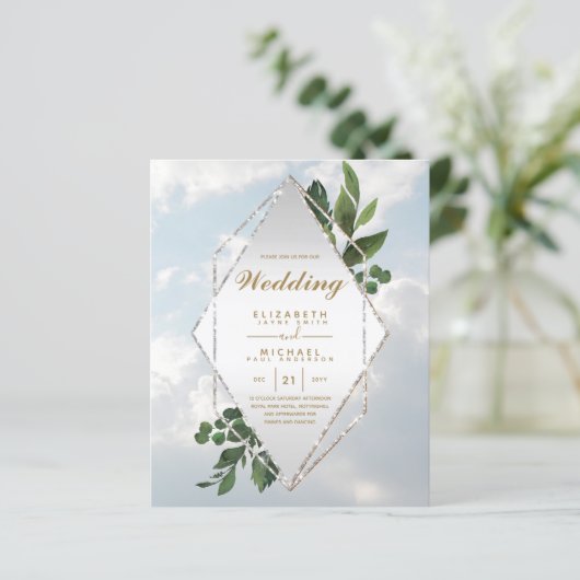 最低予算結婚式招待状緑化枠 (スタンド正面)