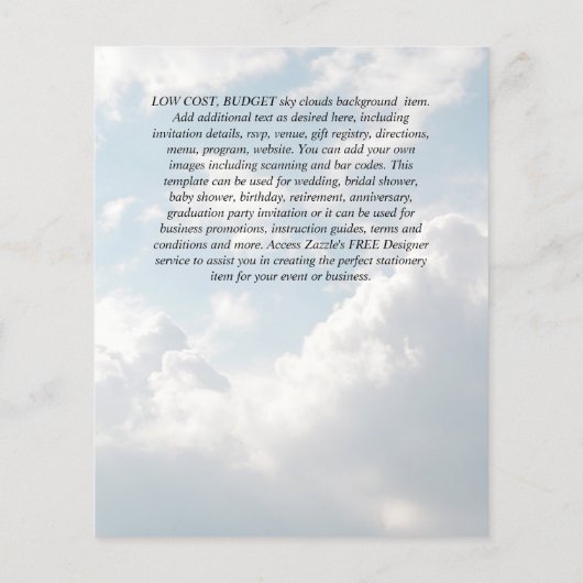 最低予算結婚式招待状緑化枠 (裏面)