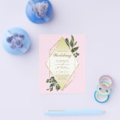 最低予算結婚式招待状緑化枠 チラシ (シングル)