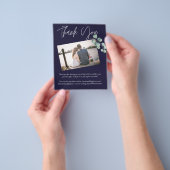 最低価格のネイビーホワイトセージEucalyptusありがとう チラシ (手)