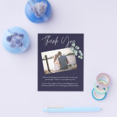 最低価格のネイビーホワイトセージEucalyptusありがとう チラシ (シングル)