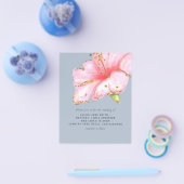 最低価格の埃っぽいブルーピンク結婚フローラ チラシ (シングル)