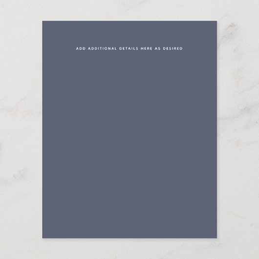 最低価格の埃っぽい青い写真保存日 チラシ (裏面)