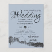 最低価格の埃っぽい青い山の予算 チラシ (正面)