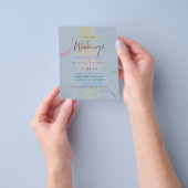 最低価格の抽象芸術ダスティブルー結婚ズ チラシ (手)