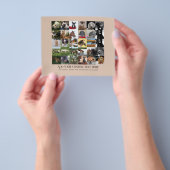 最低価格！35 x PHOTOSコラージュとカスタム文字 チラシ (手)