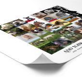 最低価格！35 x PHOTOSコラージュとカスタム文字 ポスター (角)