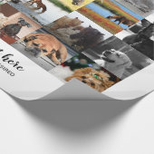 最低価格!35 x PHOTOSコラージュとカスタム文字 ラッピングペーパー (角)