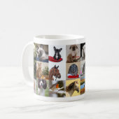 最低価格!PHOTOコラージュとカスタム文字 コーヒーマグカップ (正面左)