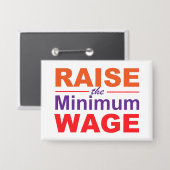 最低賃金を上げる 缶バッジ (正面/裏面)