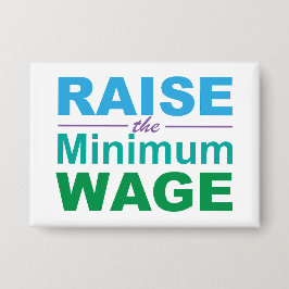 最低賃金を上げる 缶バッジ