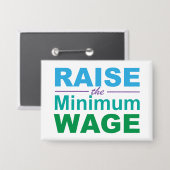 最低賃金を上げる 缶バッジ (正面/裏面)