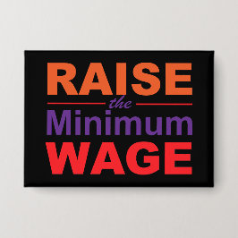 最低賃金を上げる 缶バッジ