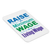 最低賃金を生活賃金に上げる マグネット (右側)