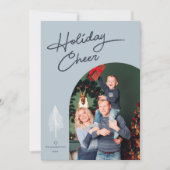 最低限のホリデーシーズンの明るさの写真カード シーズンカード (正面)