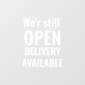 最低限の営業中 ウィンドウサイン (シート)