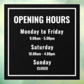 最低限の営業時間 ウィンドウクリング ウィンドウサイン (シート3)