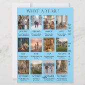 最低限の家族写真 今年の振り返り ホリデーカード シーズンカード (裏面)