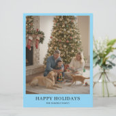 最低限の家族写真 今年の振り返り ホリデーカード シーズンカード (スタンド正面)