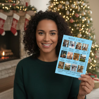 最低限の家族写真　今年の振り返り　ホリデーカード シーズンカード