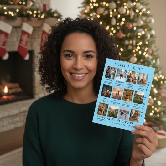 最低限の家族写真 今年の振り返り ホリデーカード シーズンカード