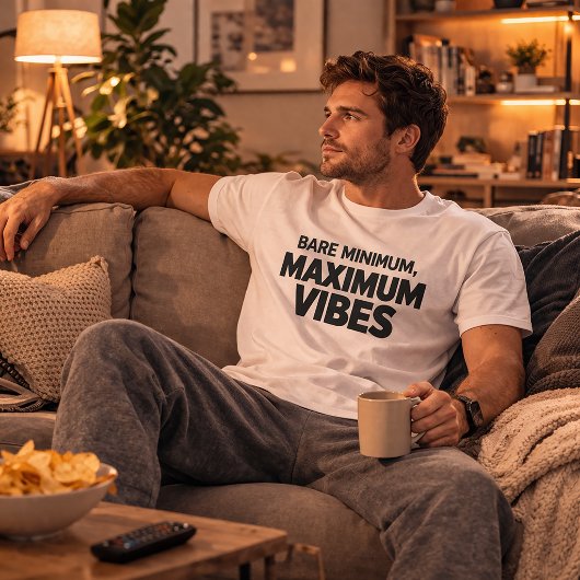 最低限の最大の雰囲気 面白Tシャツ Tシャツ