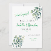 最低限の葉の関与の招待状です 招待状 (正面)