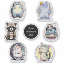 最低限界クラブ ステッカーシート | 共感できる面白さ