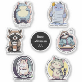 最低限界クラブ ステッカーシート | 共感できる面白さ シール