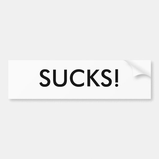 最低! バンパーステッカー (正面)