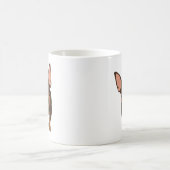 最低Pinの恋人のクラシックなコーヒー・マグ(チョコレート) コーヒーマグカップ (中央)