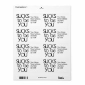 最低YOU ラベル (フルシート)